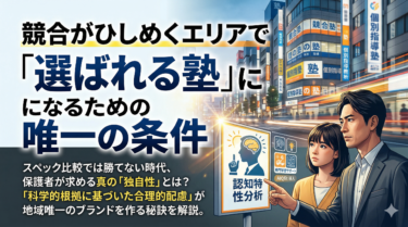 競合がひしめくエリアで「選ばれる塾」になるための唯一の条件