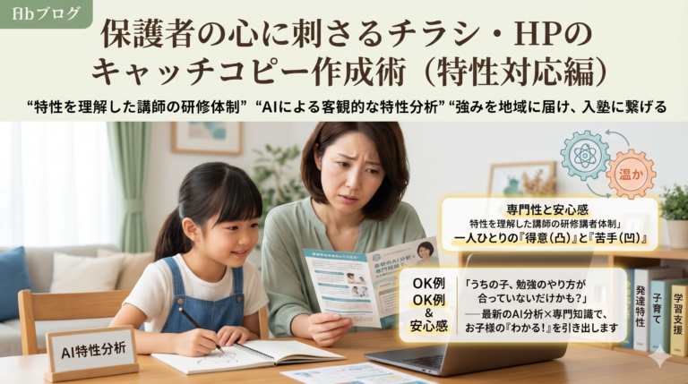 塾での「合理的配慮」を手軽に実現する次世代AI教材『AIQfit（アイキューフィット）』。LD、ADHD、自閉症スペクトラムといった発達障害や勉強が苦手な生徒一人ひとりの特性に合わせ、問題数や宿題、保護者コメントをAIが自動生成。講師の負担を減らし、他塾との差別化を図ります。中学校区1塾限定で受付中。