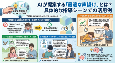 AIが提案する「最適な声掛け」とは？具体的な指導シーンでの活用例