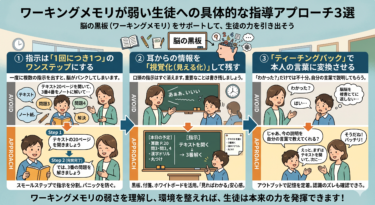ワーキングメモリが弱い生徒への具体的な指導アプローチ3選
