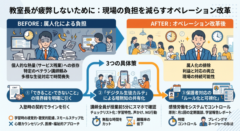 塾での「合理的配慮」を手軽に実現する次世代AI教材『AIQfit（アイキューフィット）』。LD、ADHD、自閉症スペクトラムといった発達障害や勉強が苦手な生徒一人ひとりの特性に合わせ、問題数や宿題、保護者コメントをAIが自動生成。講師の負担を減らし、他塾との差別化を図ります。中学校区1塾限定で受付中。