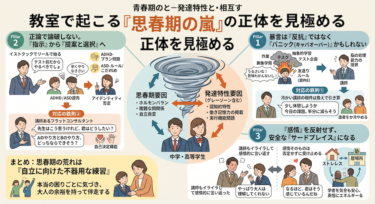 「反抗期」か「特性によるSOS」か？思春期×発達特性の生徒への正しい接し方