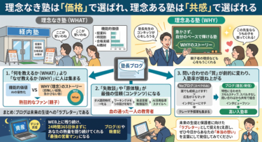 ブログでファンを作る：塾長の教育理念を発信することの重要性