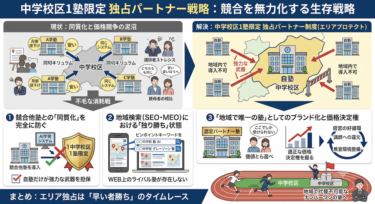 「中学校区1塾限定」独占パートナー制度がもたらす圧倒的な優位性とは