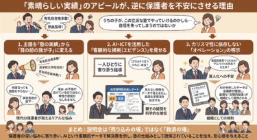 入塾説明会で保護者の不安を払拭するプレゼンテーションのコツ