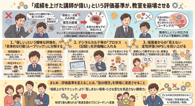 塾での「合理的配慮」を手軽に実現する次世代AI教材『AIQfit（アイキューフィット）』。LD、ADHD、自閉症スペクトラムといった発達障害や勉強が苦手な生徒一人ひとりの特性に合わせ、問題数や宿題、保護者コメントをAIが自動生成。講師の負担を減らし、他塾との差別化を図ります。中学校区1塾限定で受付中。