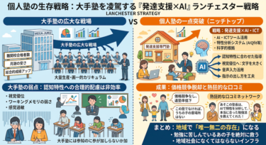 個人塾が大手塾に勝つためのランチェスター戦略：「発達支援」というニッチトップ