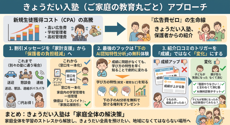 塾での「合理的配慮」を手軽に実現する次世代AI教材『AIQfit（アイキューフィット）』。LD、ADHD、自閉症スペクトラムといった発達障害や勉強が苦手な生徒一人ひとりの特性に合わせ、問題数や宿題、保護者コメントをAIが自動生成。講師の負担を減らし、他塾との差別化を図ります。中学校区1塾限定で受付中。