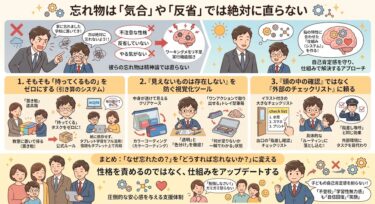忘れ物が多い生徒への「仕組み」で解決するアプローチ