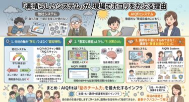 他社の類似サービスとAIQfitの決定的な違い：現場目線へのこだわり